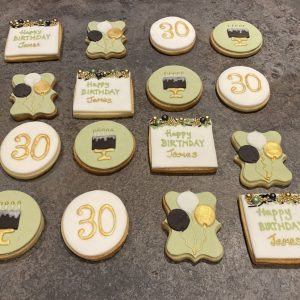 Birthday Number - Balloons & Cake